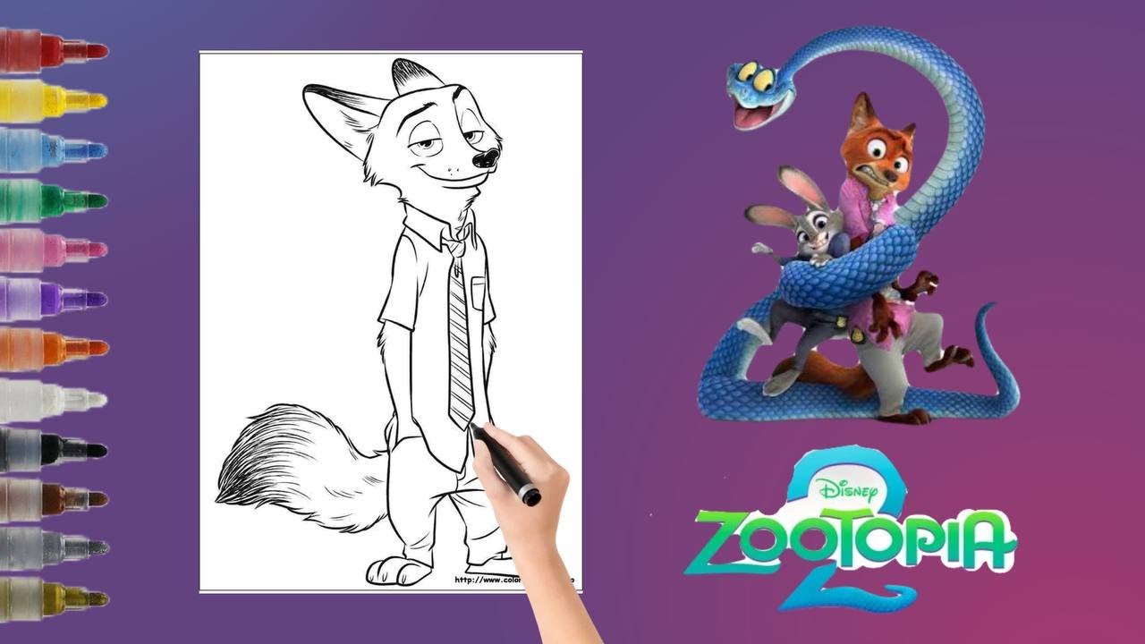 Drawing Zootopia's Nick Wilde 