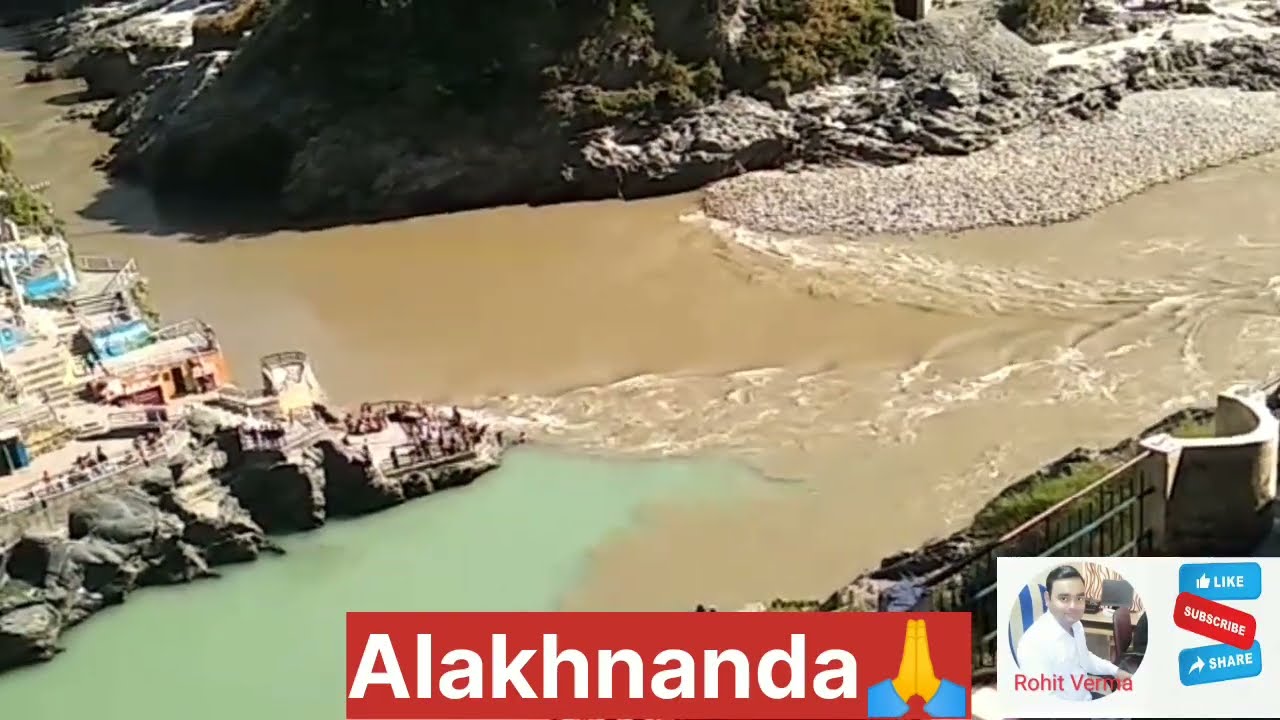 Alakhnanda river | 2 colours ki rivers | bhagirathi nadi | Ganga nadi