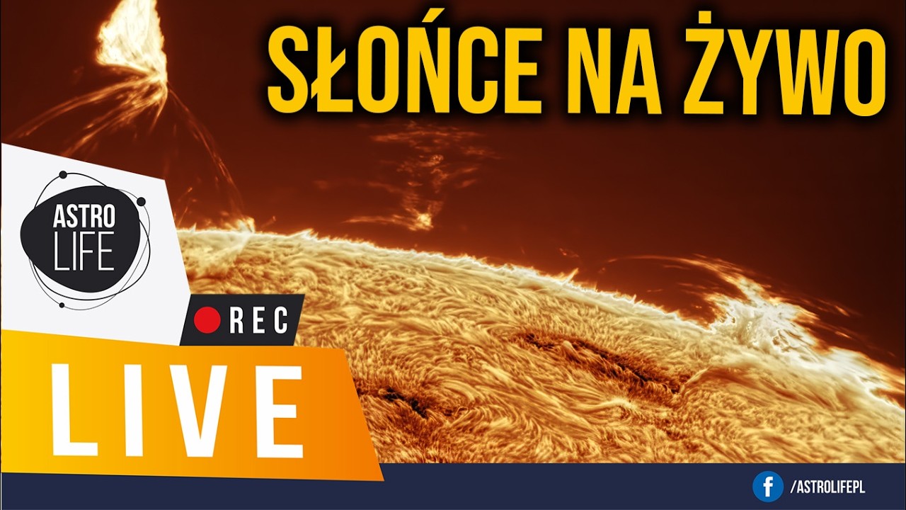 Szansa na zorzę? Ogromny filament na wprost Ziemi | Obserwacja Słońca przez teleskop 🌞