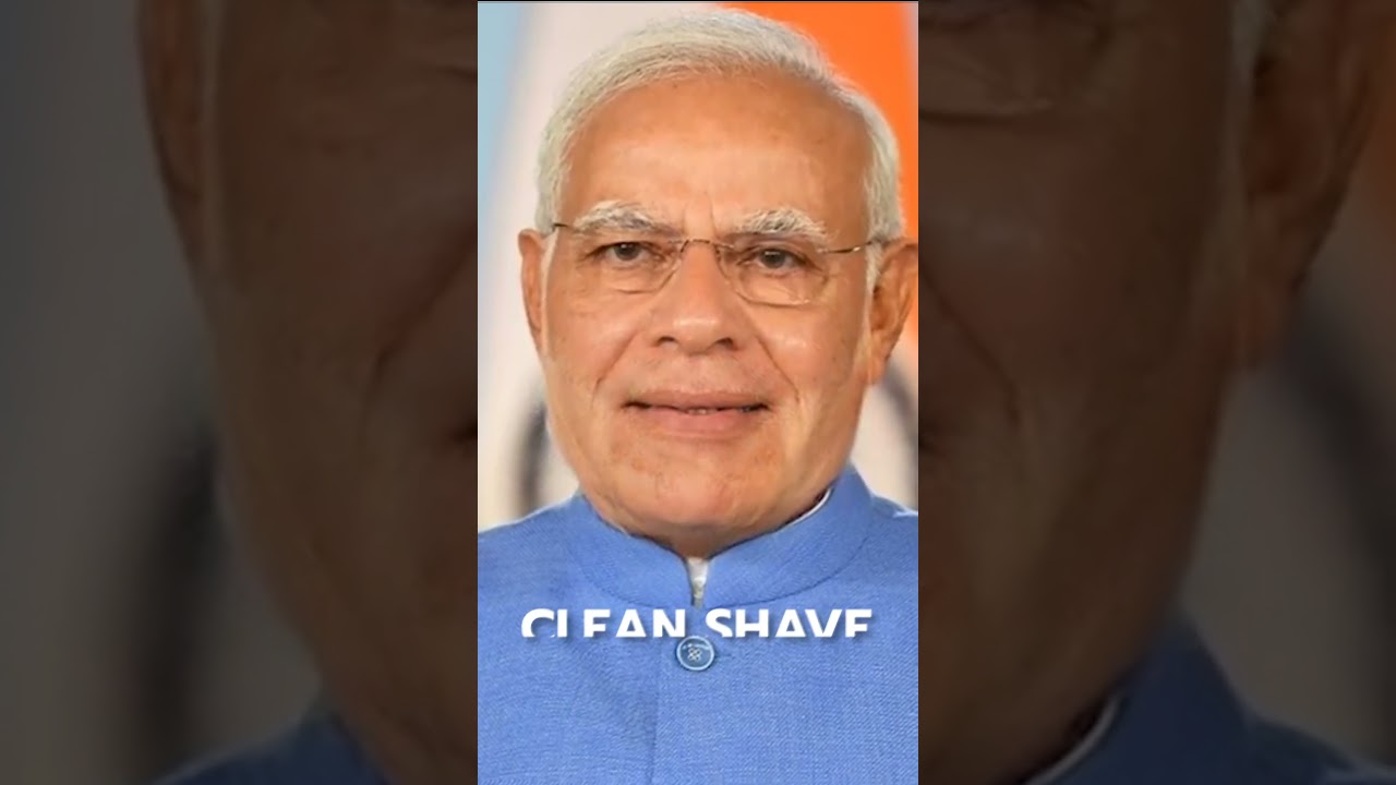 Narendra Modi Beard Growth Journey | Clean Shave To Full Beard #shorts #narendramodi #modi