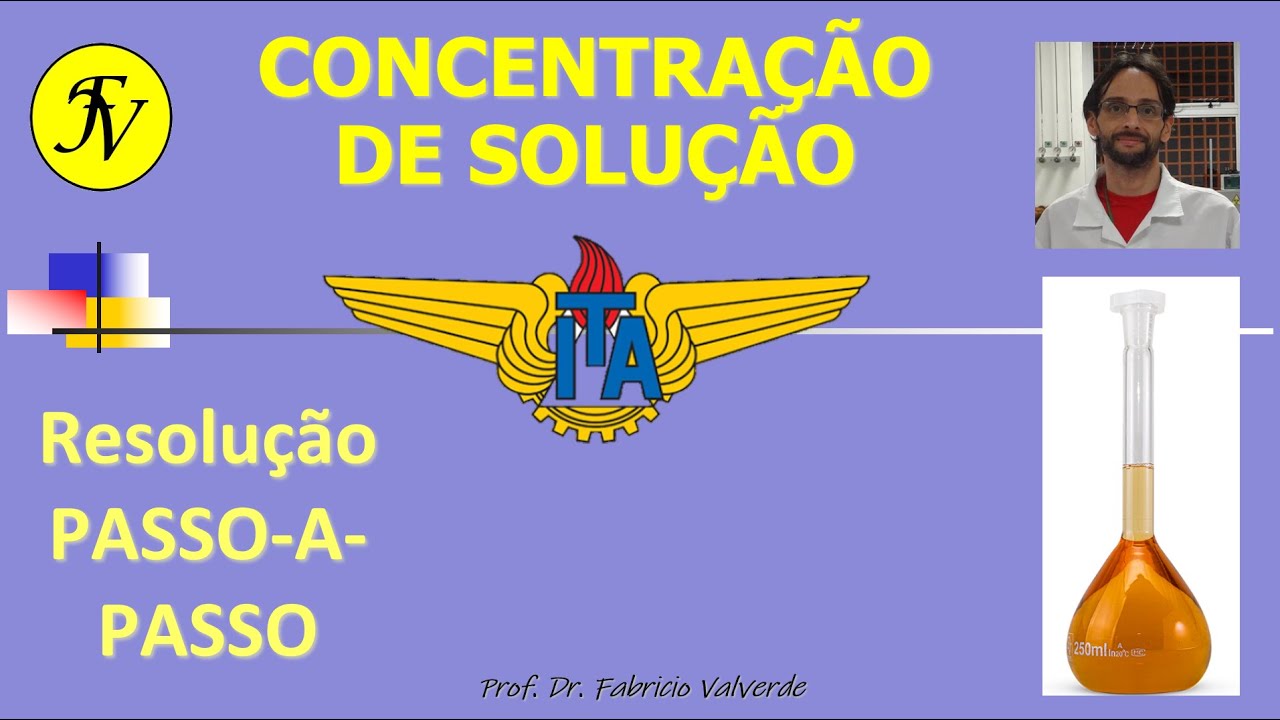 Questão ITA - Passo-a-Passo - Preparo de solução de sulfato de ferro(III) - Fe2(SO4)3