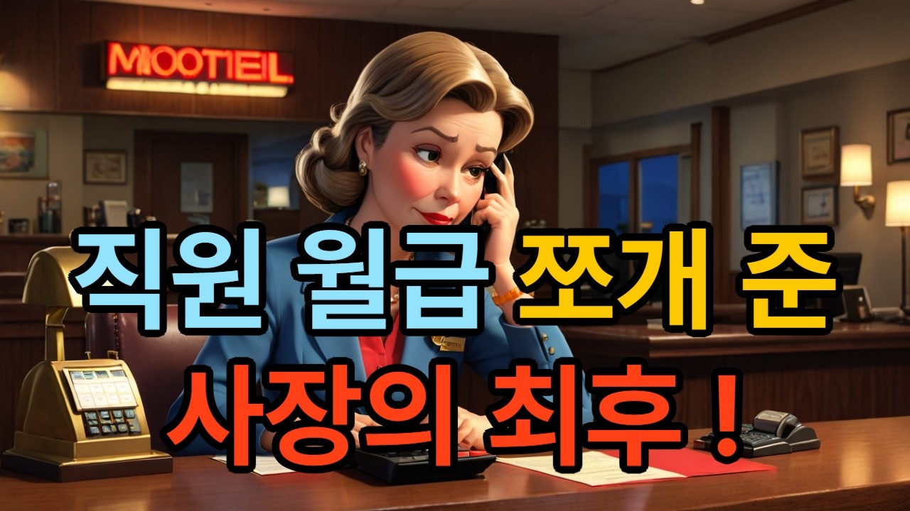 직원 월급을 먼저 준 날.. 기적이 시작 됐다 ..