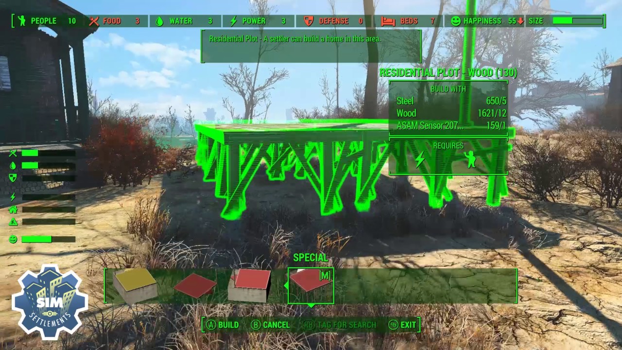 Sim Settlements &mdash; Быстрый старт