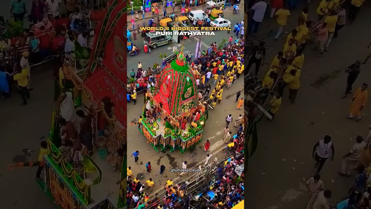 World's Biggest festival....Jai Jagannath🙏❣️ #odisha #jagannath #festival #shorts