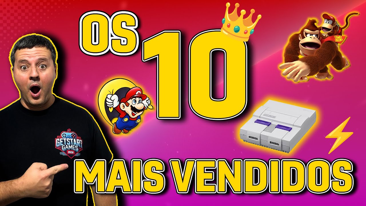 Os 10 Jogos de SNES Mais Vendidos Que DOMINARAM os Anos 90