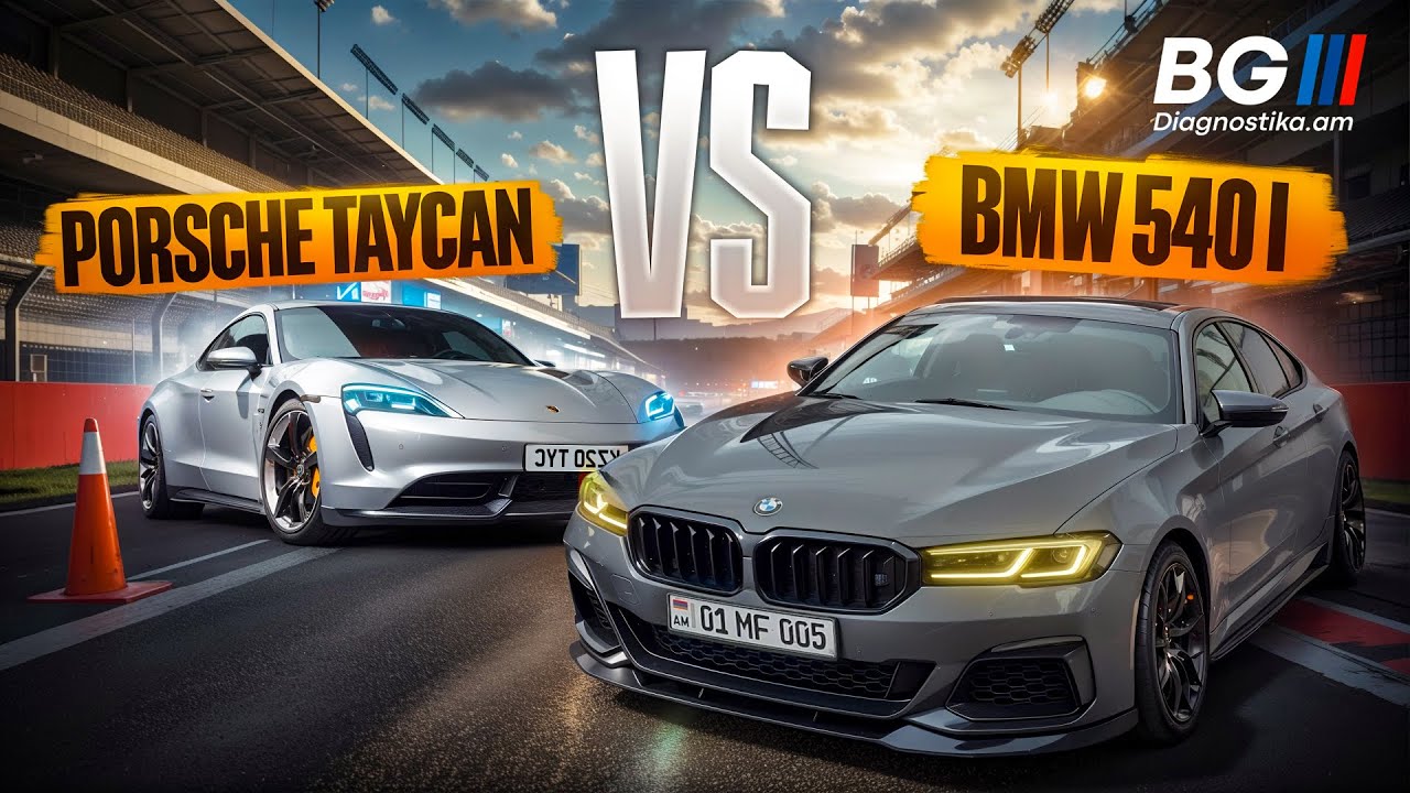 BMW G30 VS Porsche Taycan ⚡ | Գիշերային Գոնկեք N15
