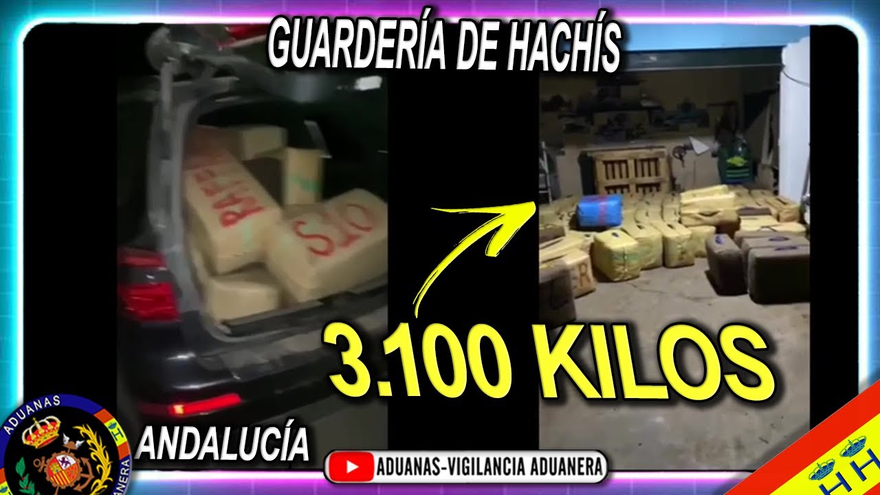 3.100 kilos de hachís en una guardería en Huelva - Aduanas SVA