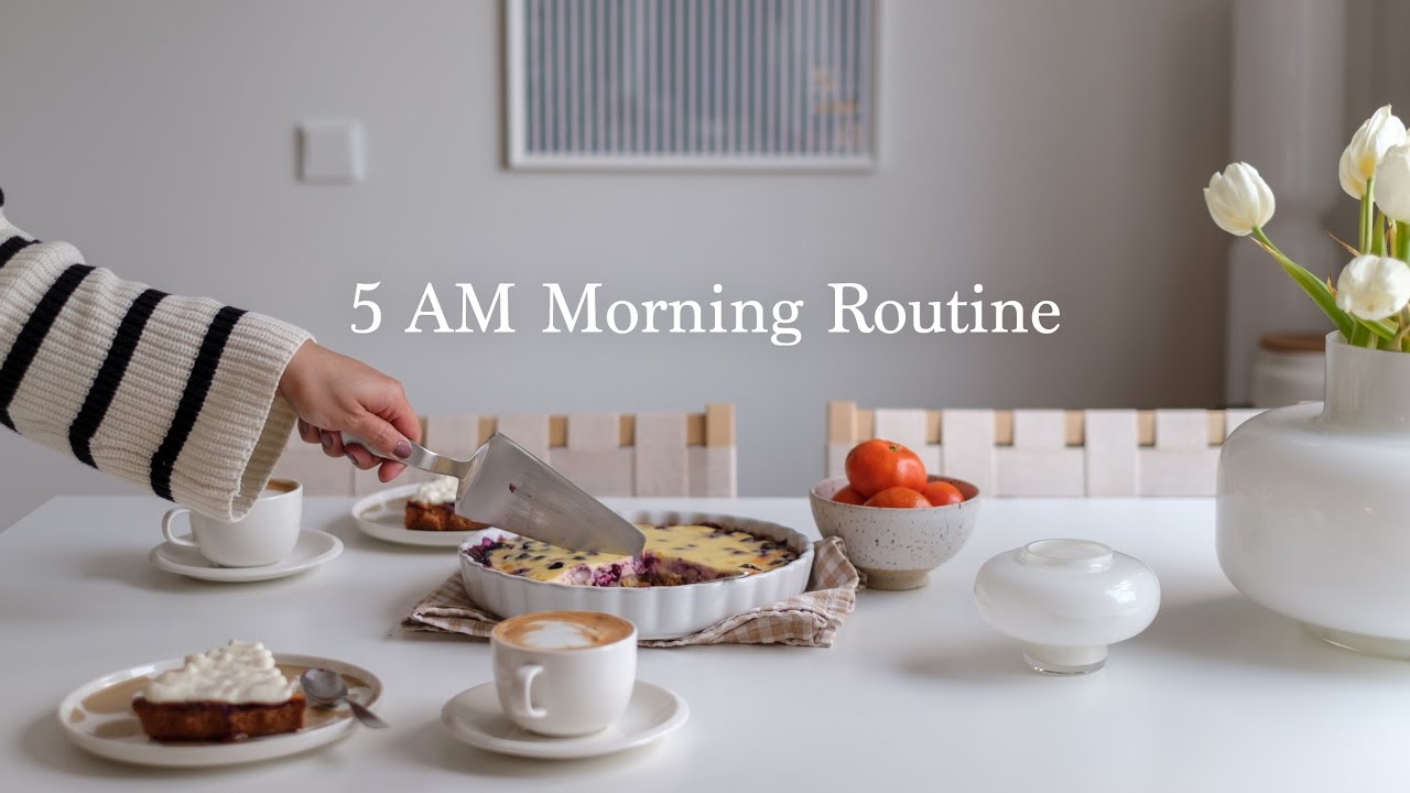 5 AM  Morning Routine I Calm & Productive Morning I Mind Reset I Slow living