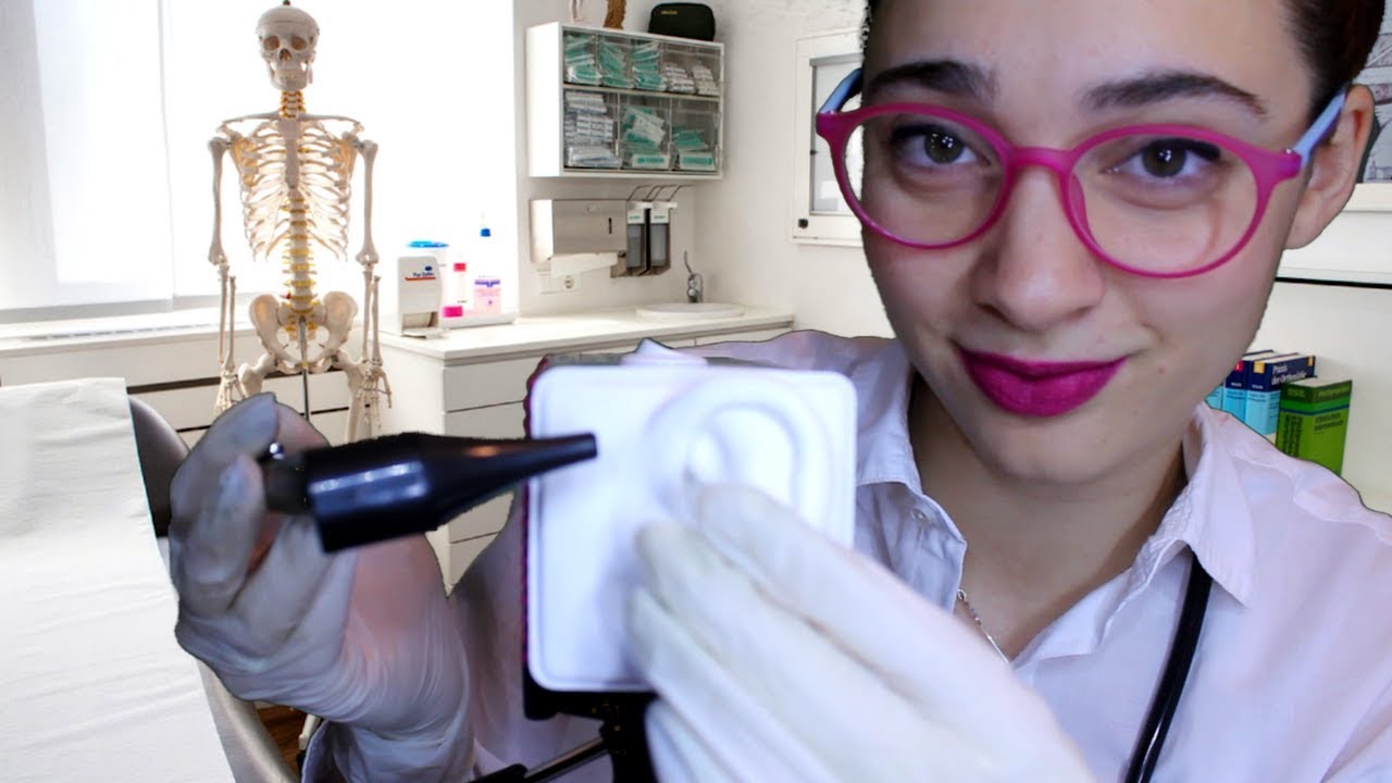 ASMR esp ❤ EXAMEN DE OÍDO || guantes