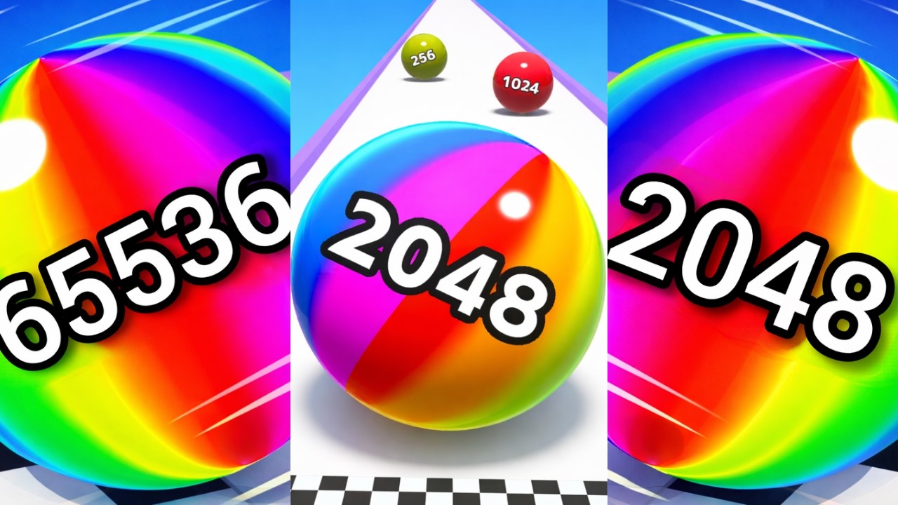 Ball Run 2048, Epic Ball Run 3D, Ball Run Infinity Gameplay | Ball Games Hub LIVE 🔴 24/7