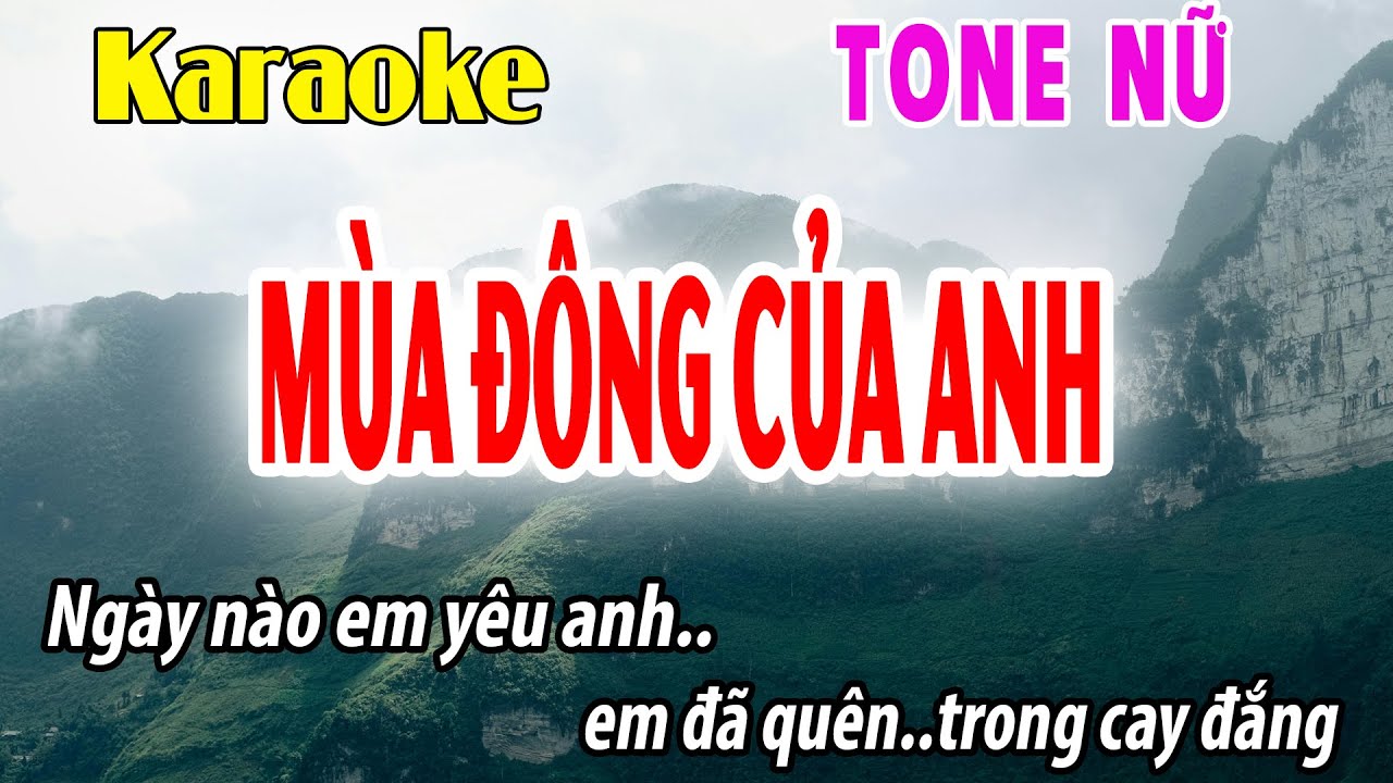 Mùa Đông Của Anh Karaoke Nhạc Sống Tone Nữ | D | Đời Sống Và Âm Nhạc