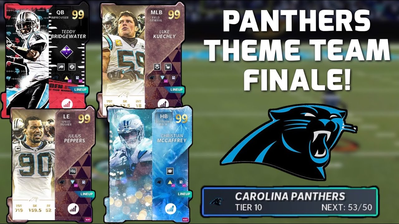 The Carolina Panthers Theme Team FINALE! | Madden 21 Ultimate Team