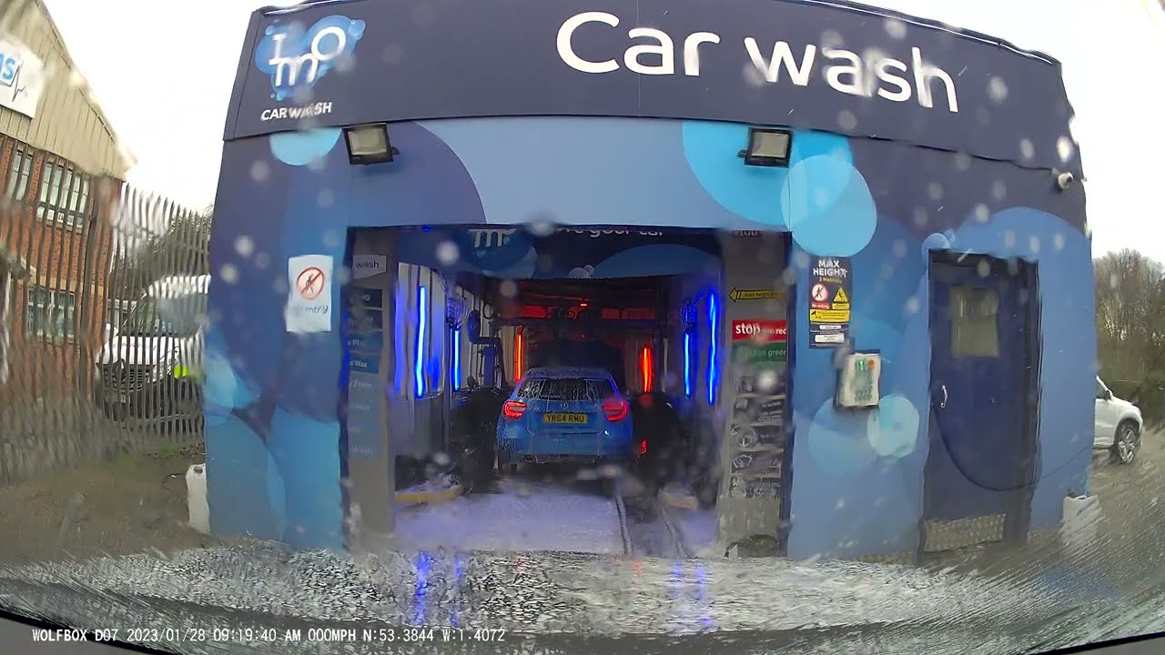 Automatic Conveyor IMO Carwash. Sheffield, Darnall, England, UK.