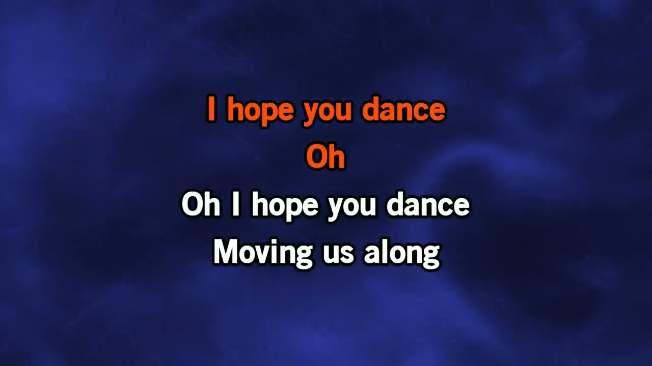 Gladys Knight I Hope You DanceVideo Karaoke with a colored background 10504452