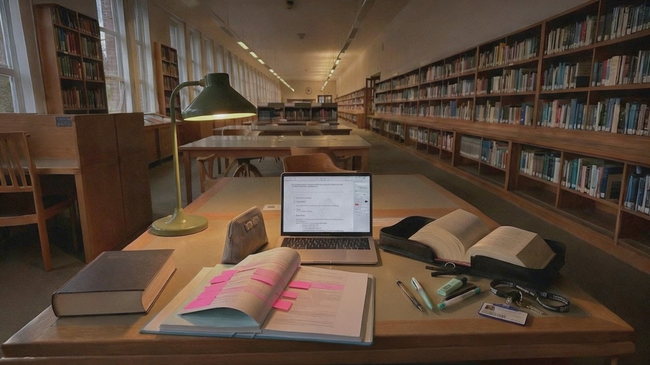 Late Night Library Energy 📚 Deep Focus Lo Fi for Studying Study Playlist 🎧