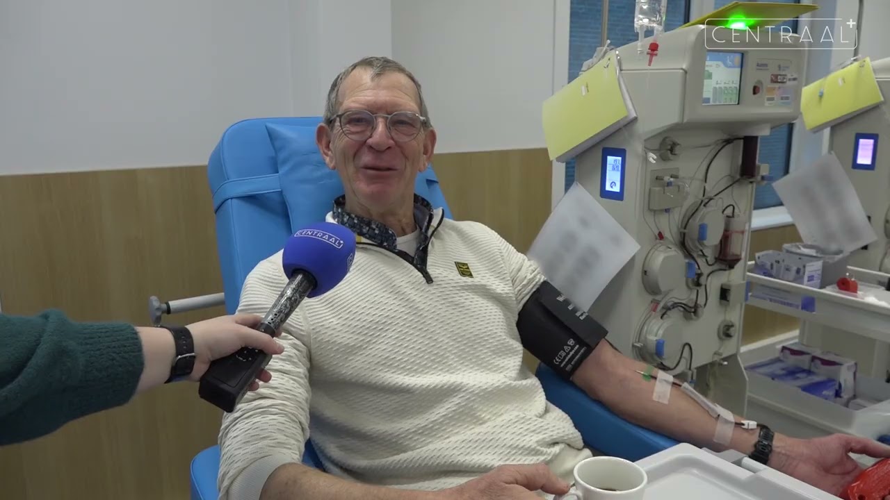 Hennie Meijer doneert voor de 500e keer bij Sanquin in Leiden