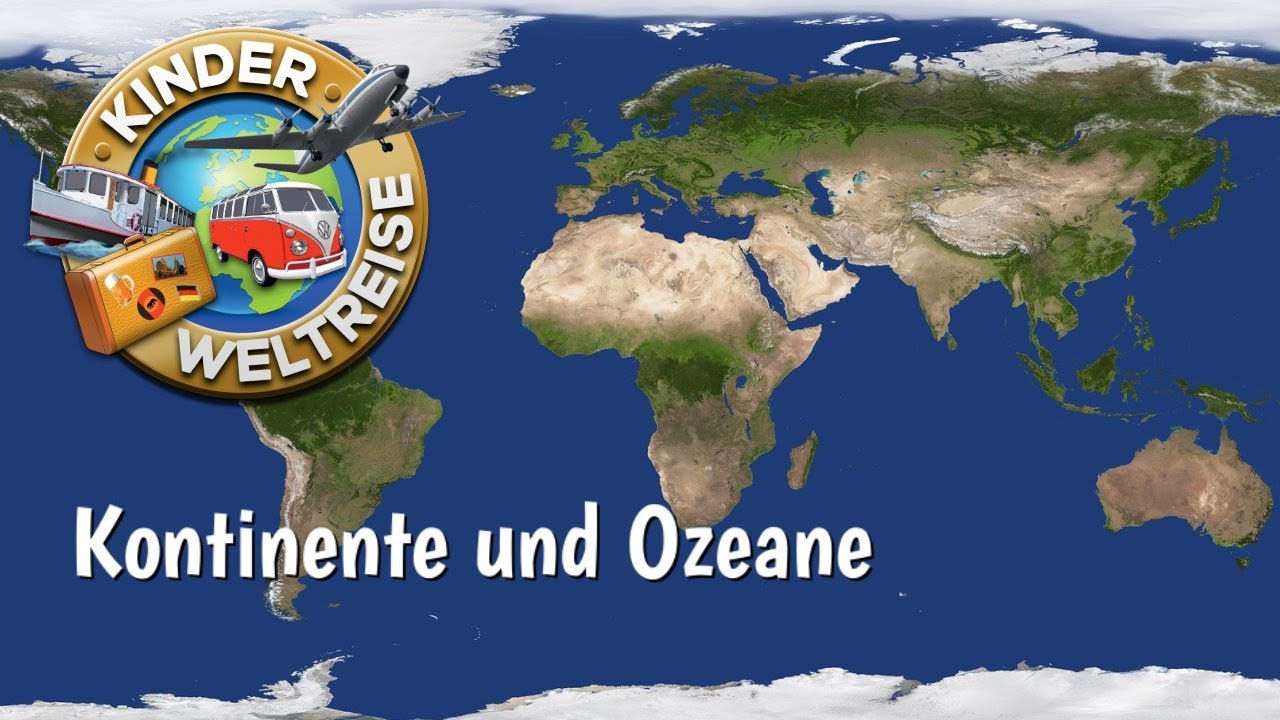 Kontinente und Ozeane - Orientierung auf der Erde - einfach erklärt