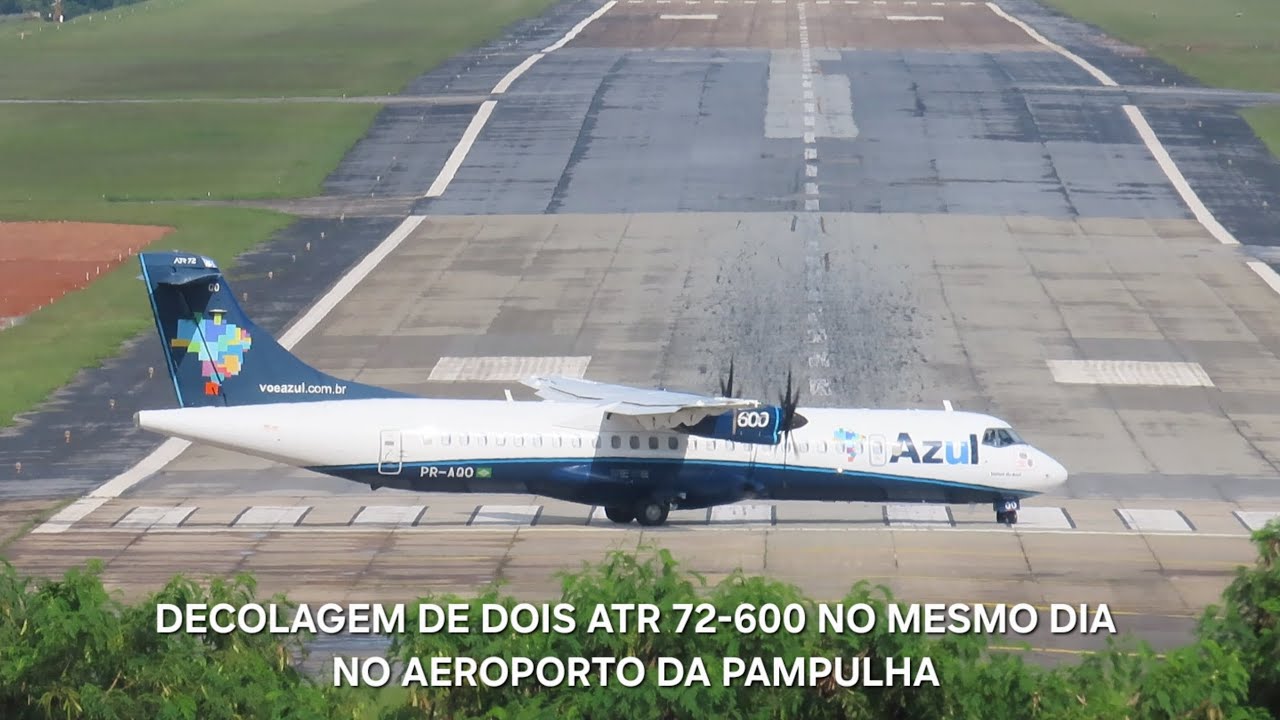 DECOLAGEM DE DOIS ATR 72-600 (PR-AKJ/PR-AQO) NO MESMO DIA NO AEROPORTO DA PAMPULHA
