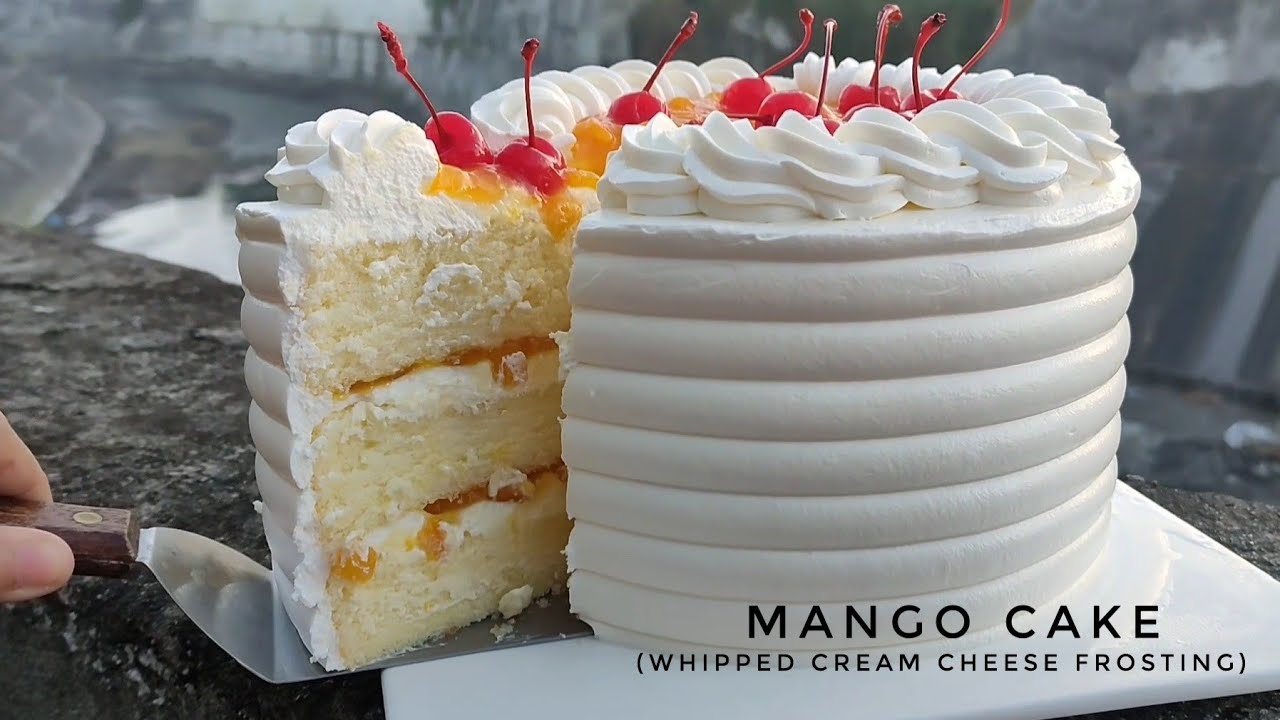 МАНГОВЫЙ ТОРТ с глазурью из взбитых сливок и сыра | 😍😍😍 | (на тагальском языке с английскими субт...