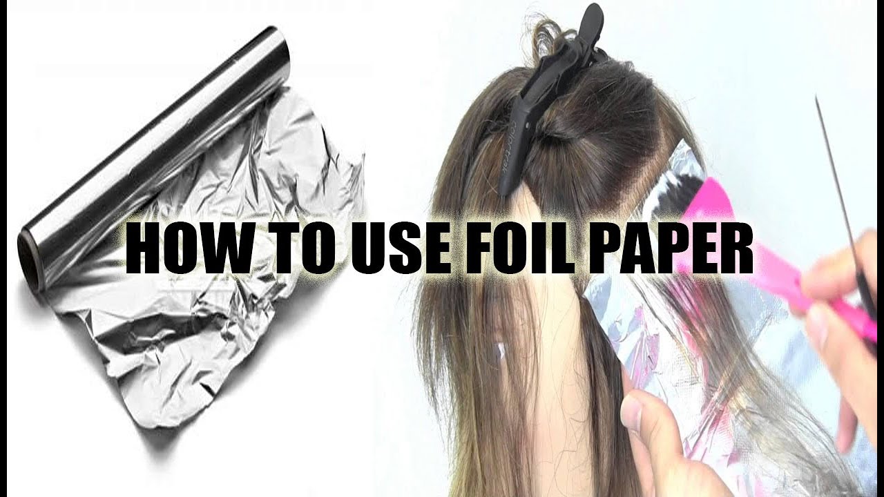 How To Use Aluminium Foil Paper For Streaking And Foil Paper Cutting Method ||By The Stylish Mod