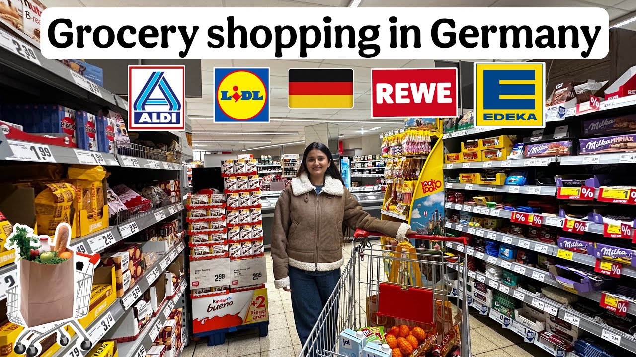 GROCERY SHOPPING IN GERMANY 💶🇩🇪|| grocery prices in German supermarket🇩🇪🛒|| Indians in Germany 🇮🇳|