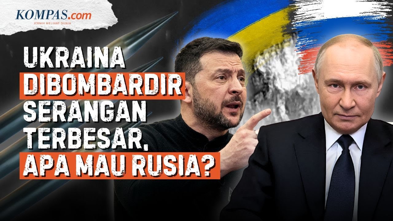 Rusia Bombardir Ukraina dengan 800 Drone dan 13 Rudal, Apa yang Diincar Pasukan Putin?