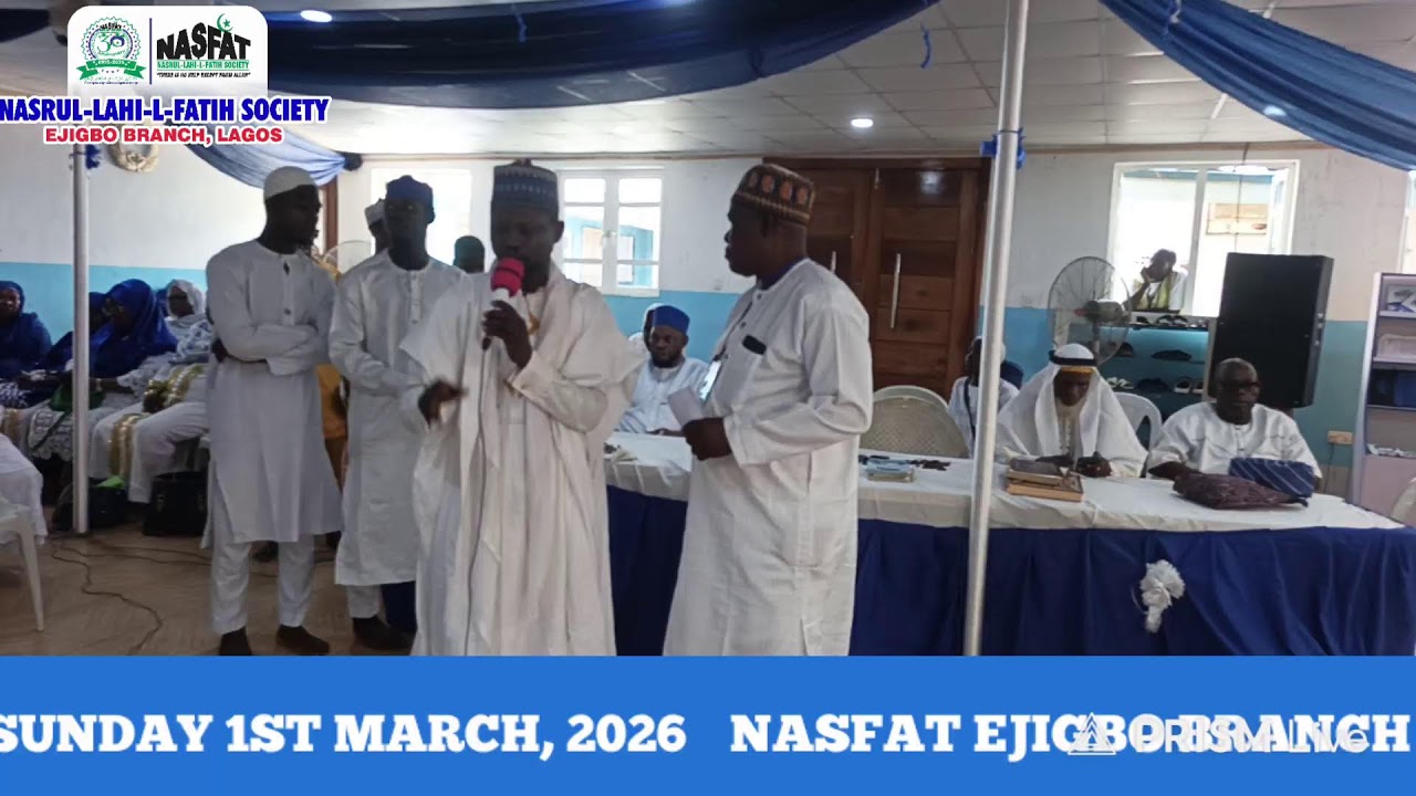 NASFAT EJIGBO BRANCH, 2ND RAMADAN LECTURE, SUNDAY 1ST MARCH, 2026.