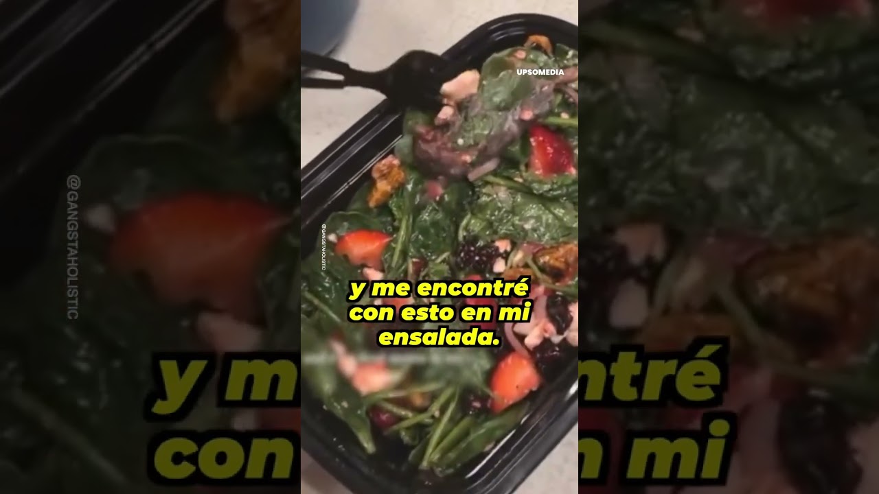 Lo que encontr&oacute; en su ensalada la dej&oacute; sin palabras | Upscol #shorts