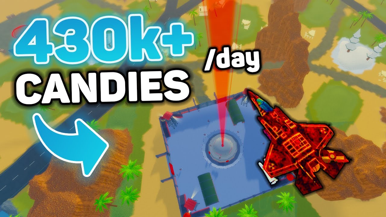 FASTEST WAY TO FARM CANDY CANES AFK! | Military Tycoon