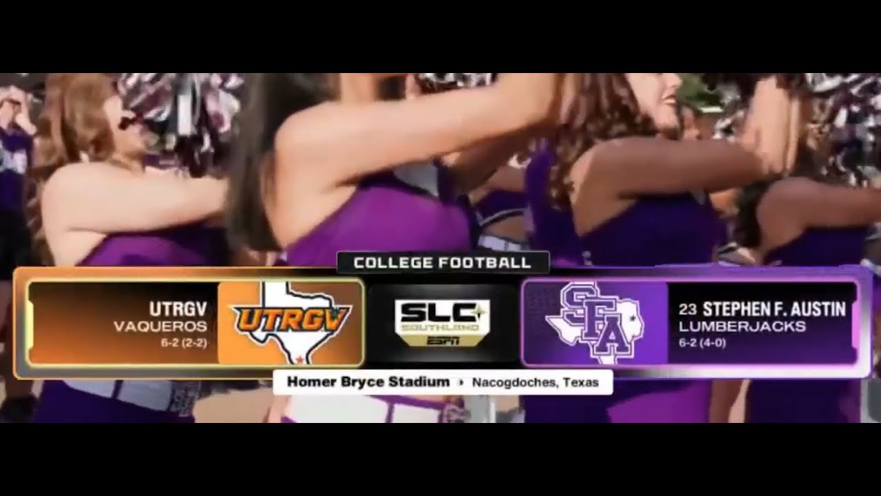 NCAAF 2025 W10 UT Rio Grande Valley vs Stephen F. Austin