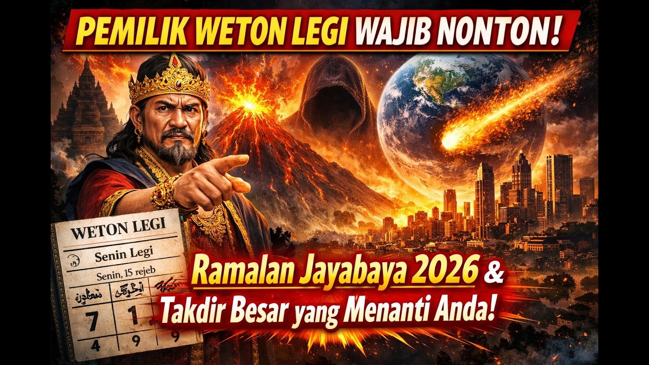 PEMILIK WETON LEGI WAJIB NONTON! Ramalan Jayabaya 2026 & Takdir Besar yang Menanti Anda!