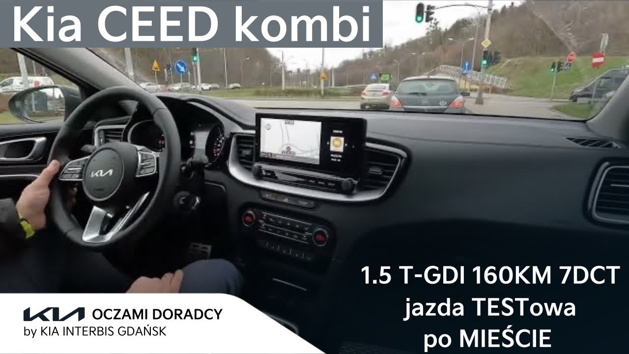 Kia CEED kombi [1.5 T-GDI 160KM 7DCT] jazda TESTowa po mieście | wersja Businessline | 4K
