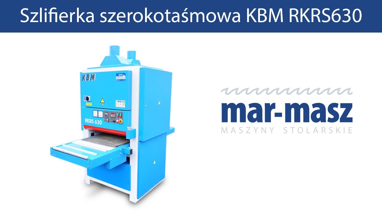 Szlifierka szerokotaśmowa KBM RKRS630 - Mar-Masz | Woodworking Machines