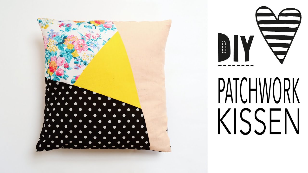 Asymmetrisches Patchwork-Kissen nähen / DIY MODE Nähanleitung