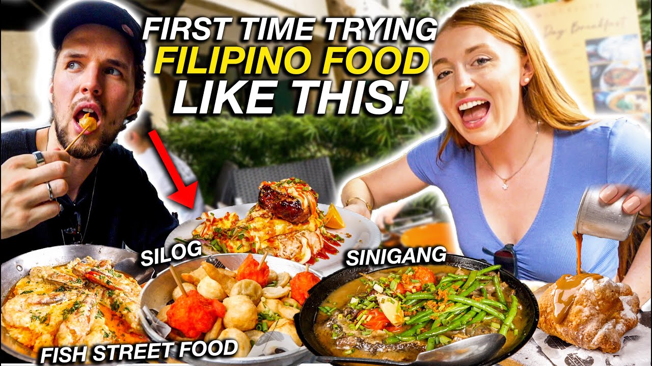 British Couple Trying FILIPINO STREET FOOD With a TWIST! Local Manila FEAST