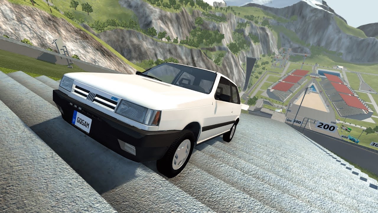 FIAT UNO x ESCADARIA, O RETORNO! BeamNG.drive!