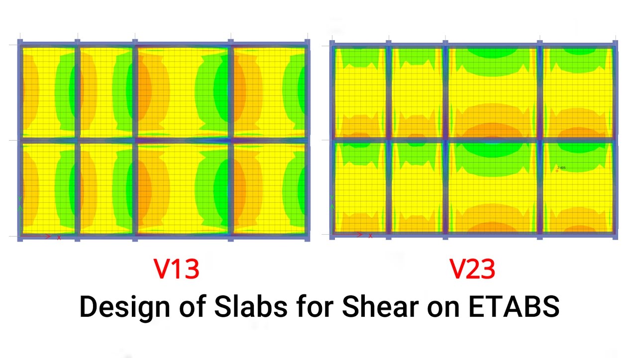Design of Slabs for Shear on ETABS