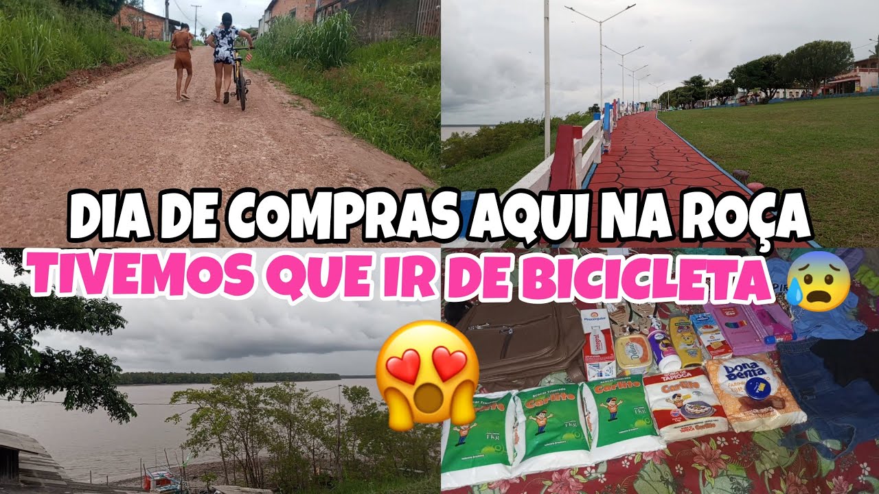 FOMOS DE BICICLETA NA CIDADE COMPRAR MATERIAL ESCOLAR PRAS MENINAS, DIA DE COMPRA AQUI NA ROÇA 