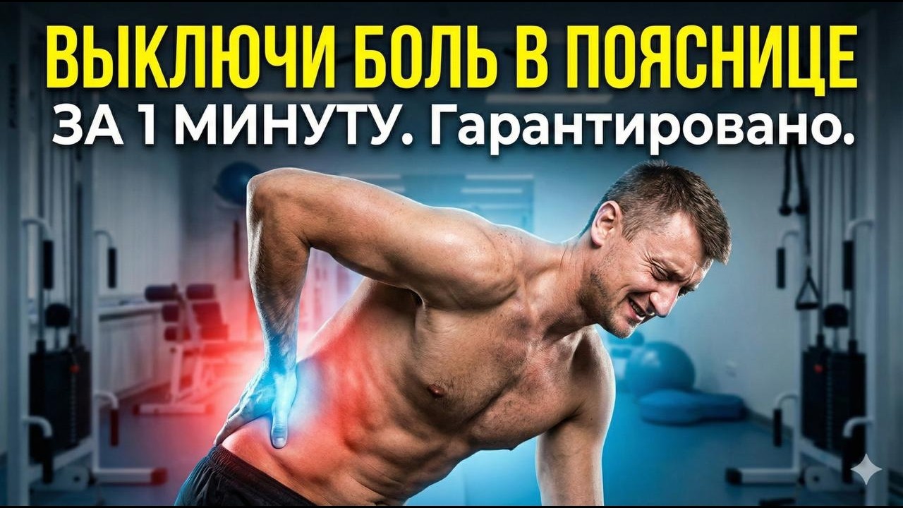 Боль в пояснице? Убери её самостоятельно! Это техника заменит все практики (себе и другому).