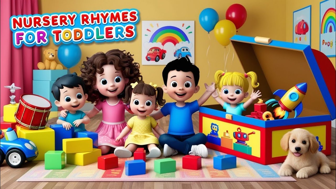 Nursery Rhymes for Toddlers | Fun Toy Play with Ella, Leo, Maya & Buddy ✨