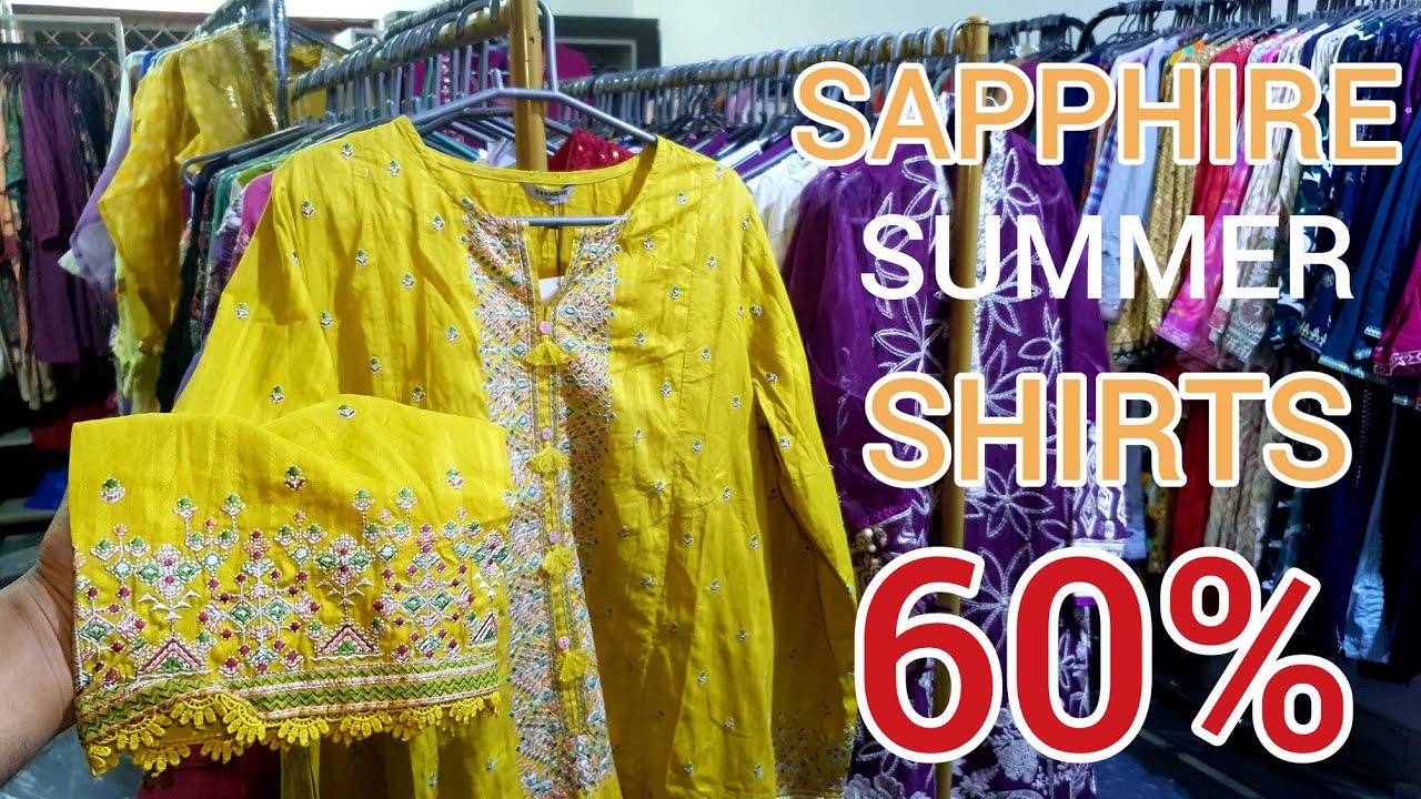 SAPPHIRE SALE MELA || EMBROIDERED SHIRTS ||  SUMMER ARTICLES 