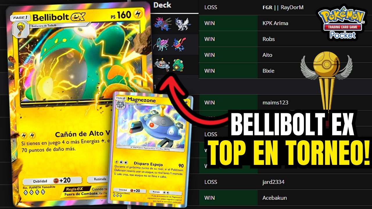 Este Deck Casi Lo Gana Todo | BELLIBOLT EX 9-3 Torneo Épico