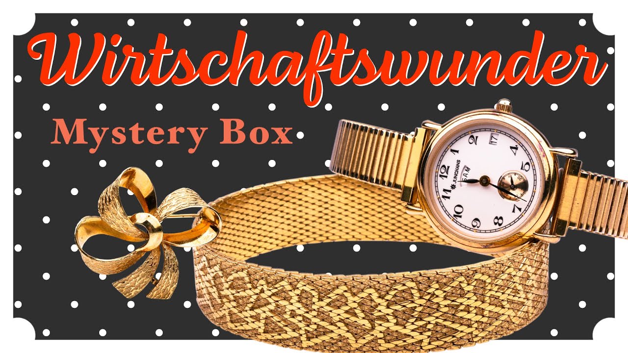 Mystery Paket auspacken mit Vintage Schmuck der Wirtschaftswunder Zeit in Deutschland 50er Jahre