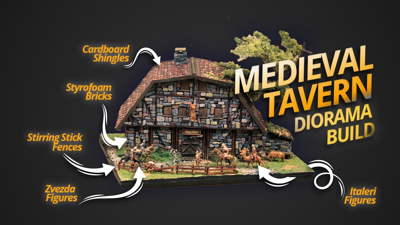 🍺 I Made a Medieval Tavern Brawl Diorama in 1/72 Scale