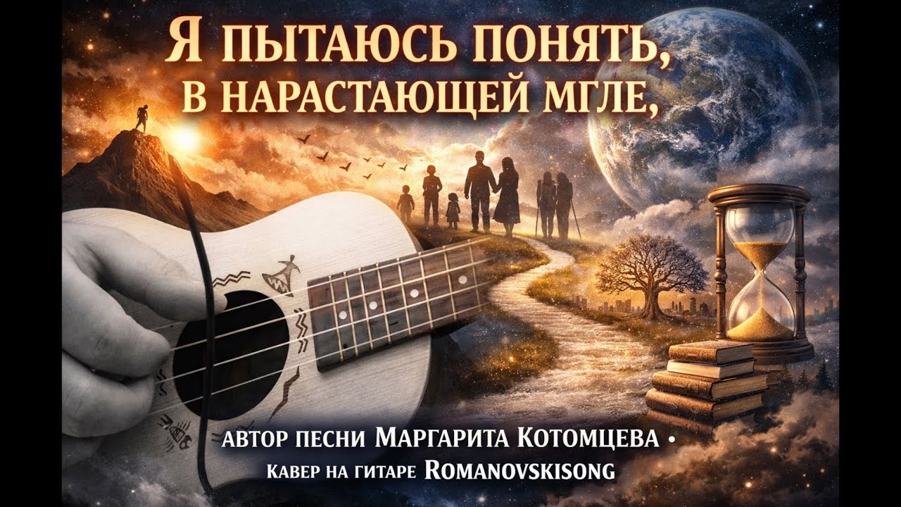 Я ПЫТАЮСЬ ПОНЯТЬ, В НАРАСТАЮЩЕЙ МГЛЕ-АВТОР ПЕСНИ МАРГАРИТА КОТОМЦЕВА-КАВЕР НА ГИТАРЕ ROMANOVSKISONG