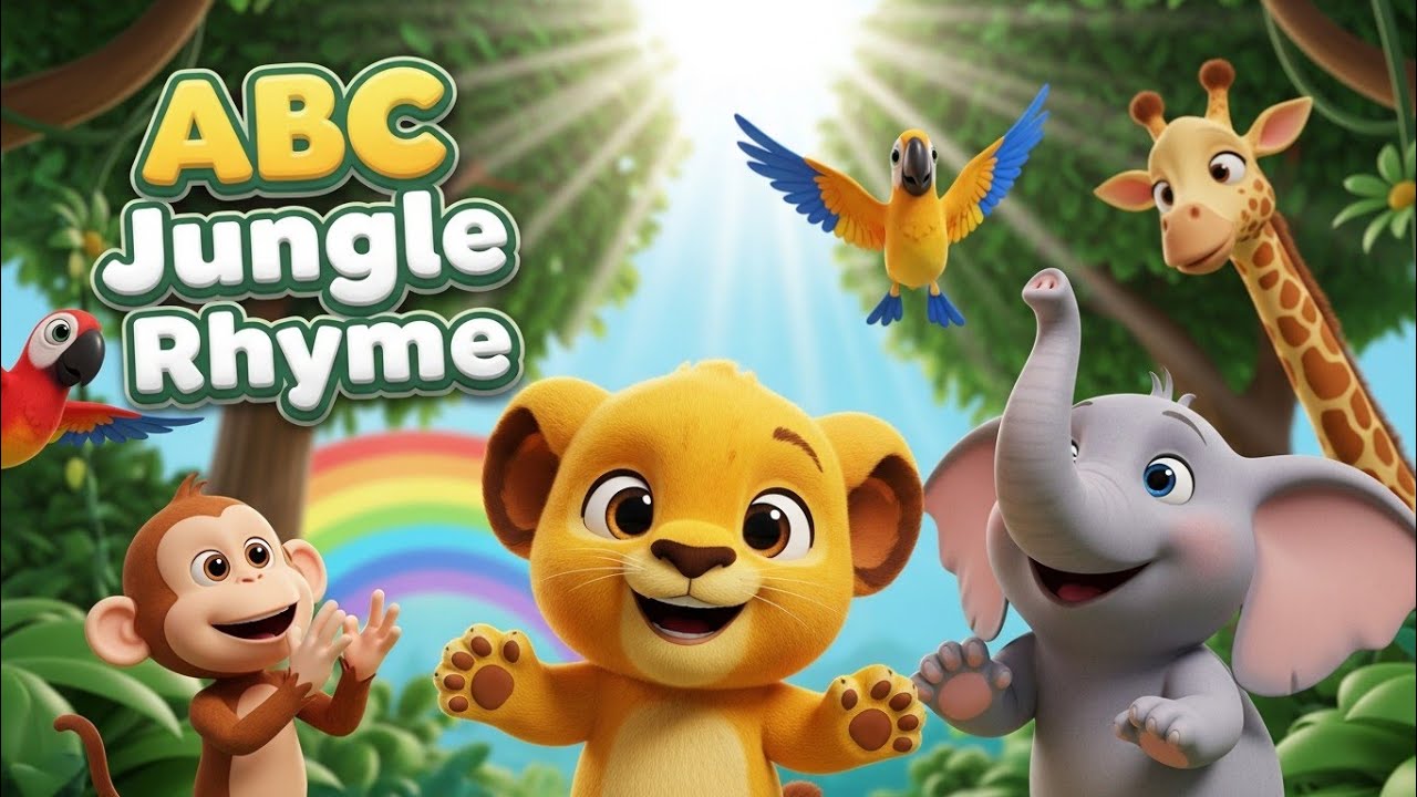 ABC Jungle Rhyme 🦁🌴 | A to Z Alphabet Song for Kids | Fun Learning | Kids Song | Kiddie Tunes TV