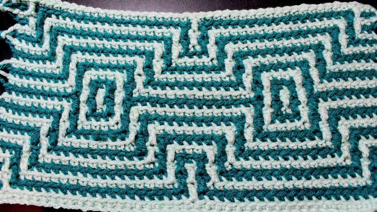 Crochet Navajo Indian Double Diamond Pattern! Part 1 of 7,