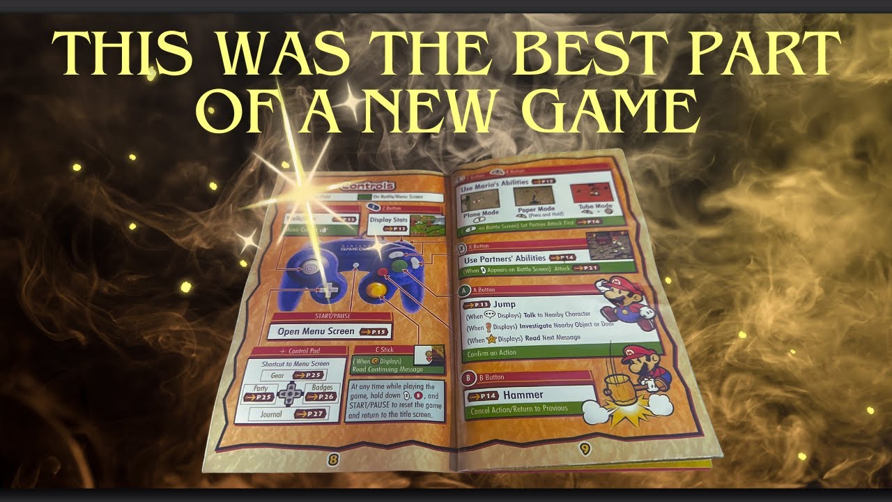 Why Game Manuals Made Games Better