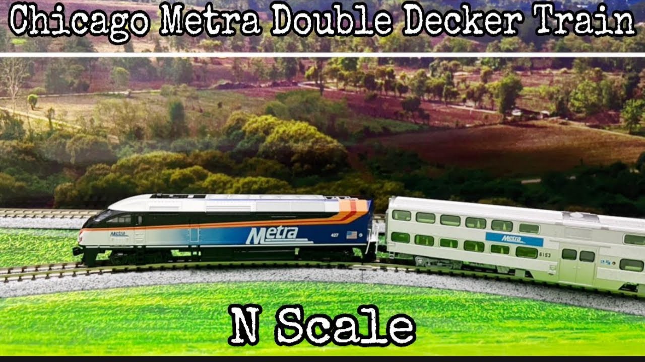 Setting up Kato M2 Track Layout with Chicago Metra Commuter Train Running N Scale #kato #nscale