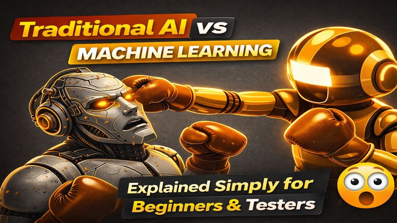Traditional AI vs Machine Learning | Explained Simply for Beginners & Testers